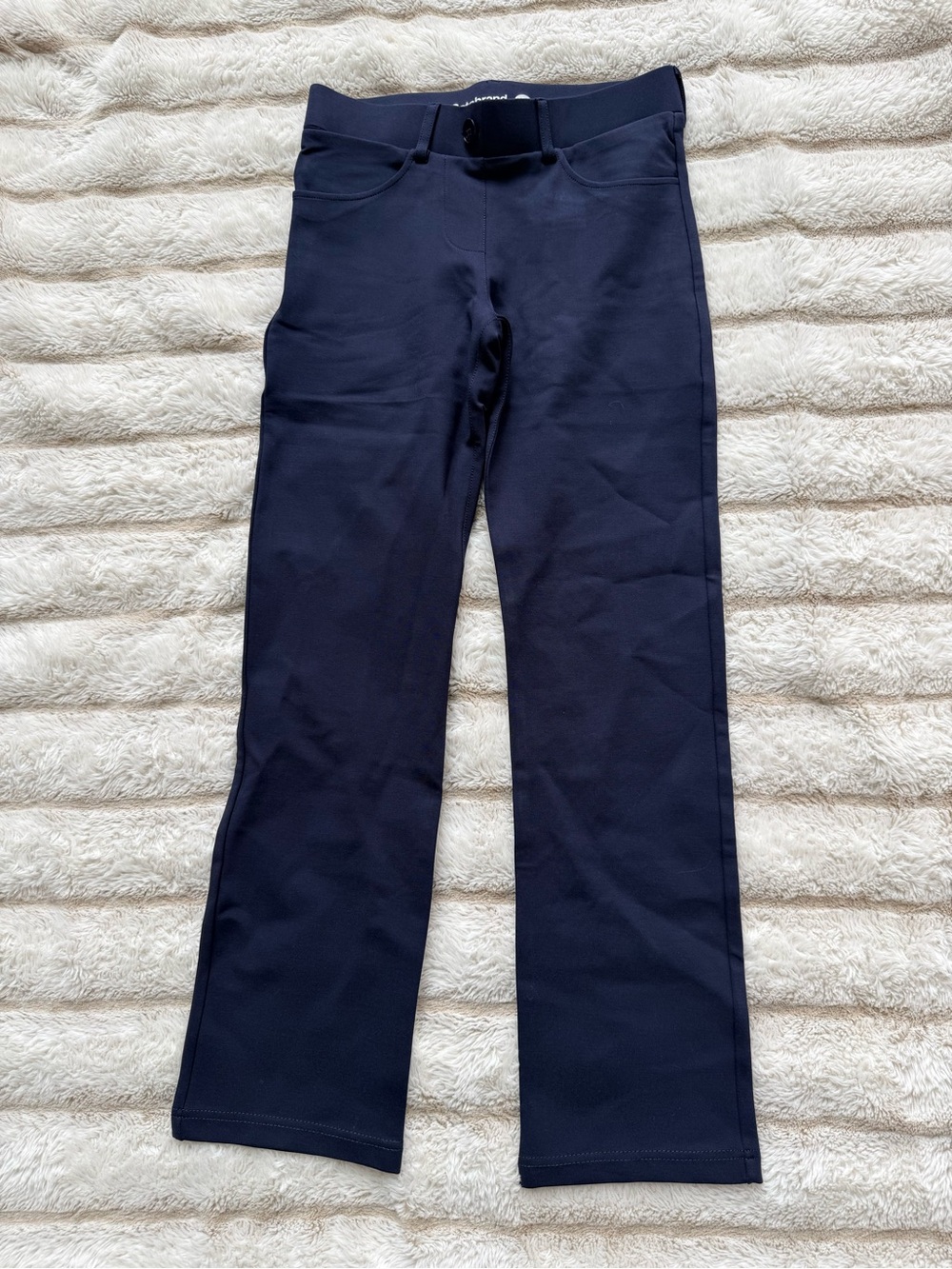 Betabrand Navy Stretch Dress Pants — Slight Bootcut NWOT